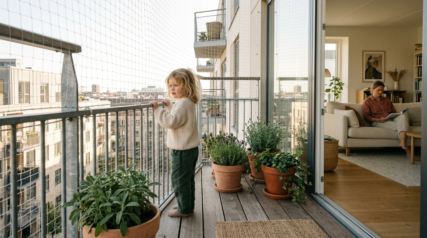 How to Baby Proof a Balcony: Railing Guards Net Solutions and Furniture