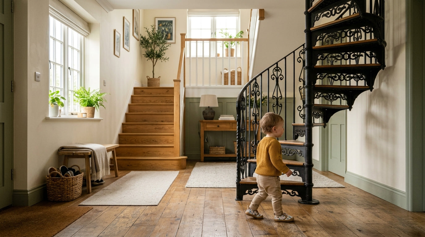 How to Baby Proof a Spiral Staircase