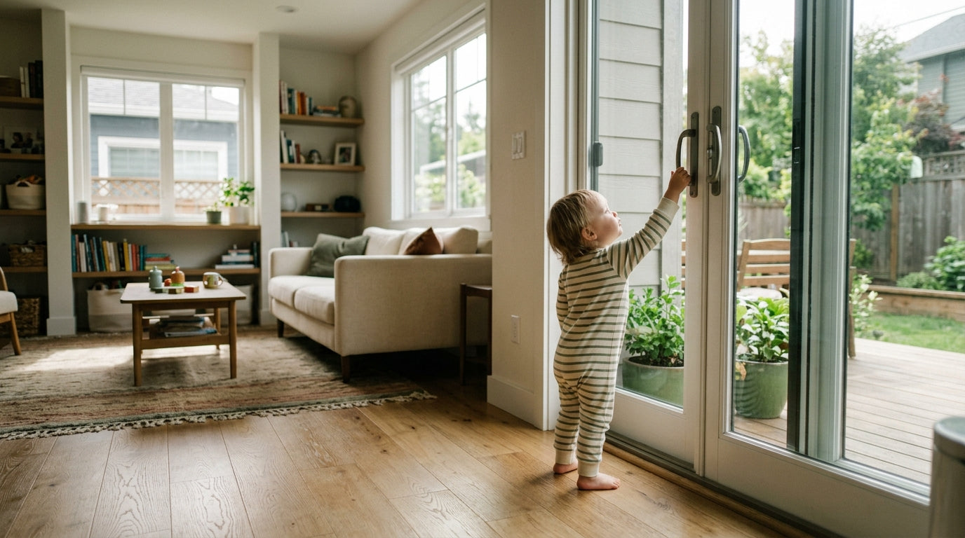 How to Baby Proof Sliding Doors: Locks Stops and Finger Guards