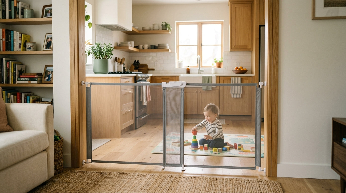 Mesh Baby Gate: Lightweight Portable Gates for Every Doorway