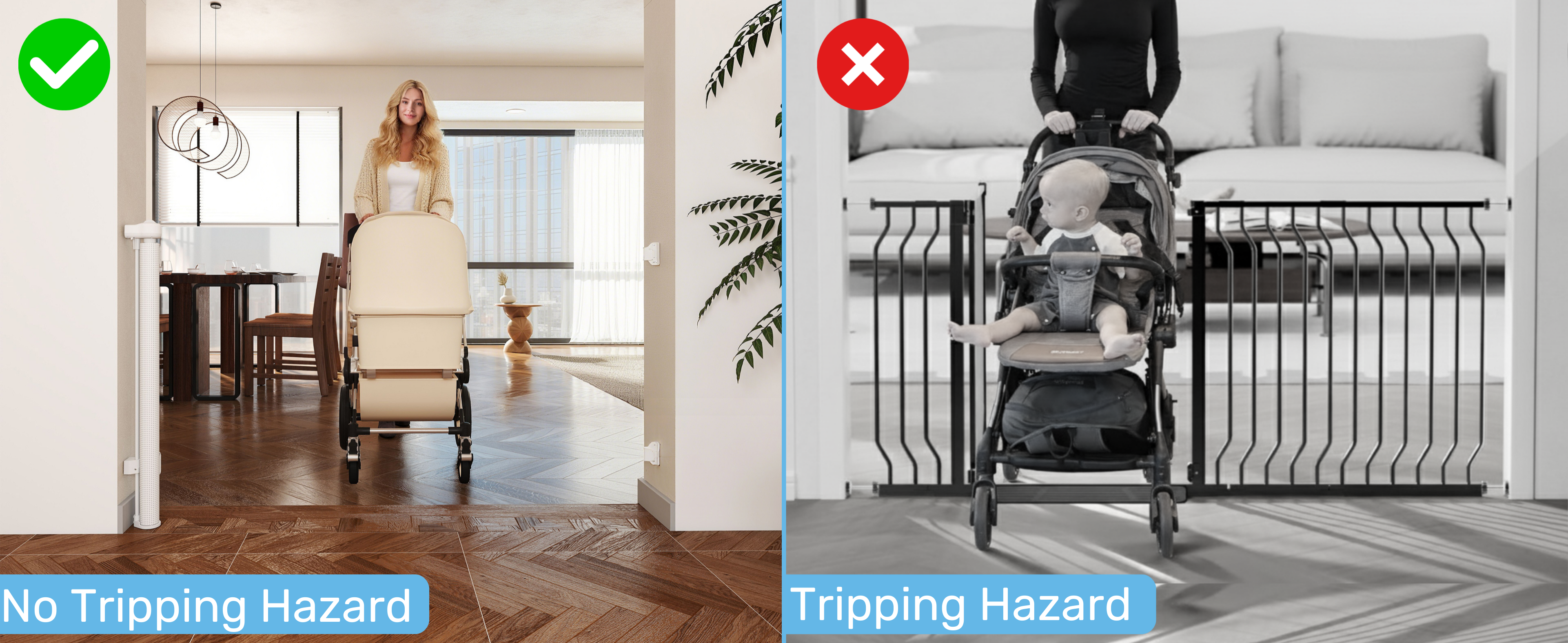 Baby Proof Me | Mesh Retractable Baby Safety Gate