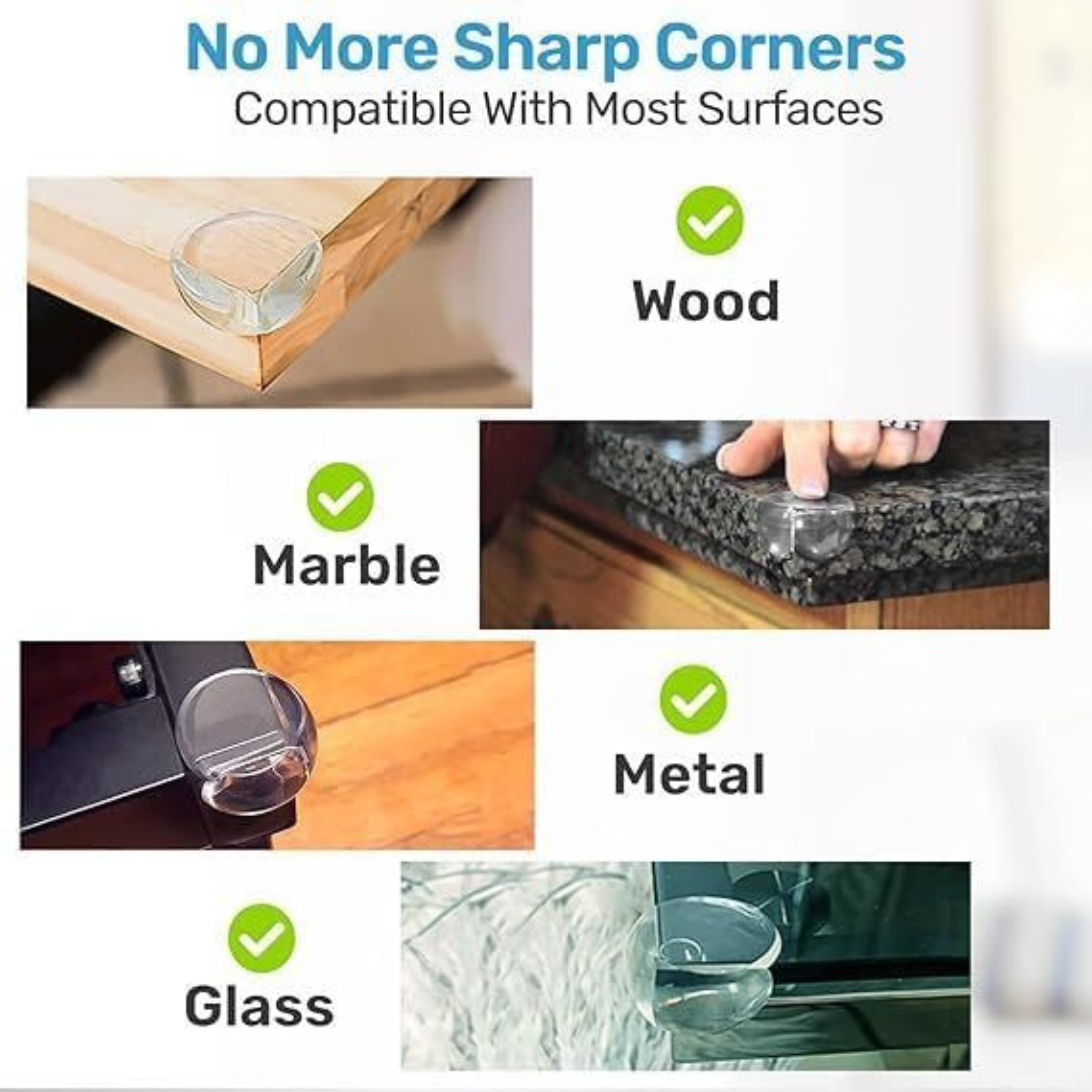Baby Proof Me | Clear Table & Counter Corner Protectors