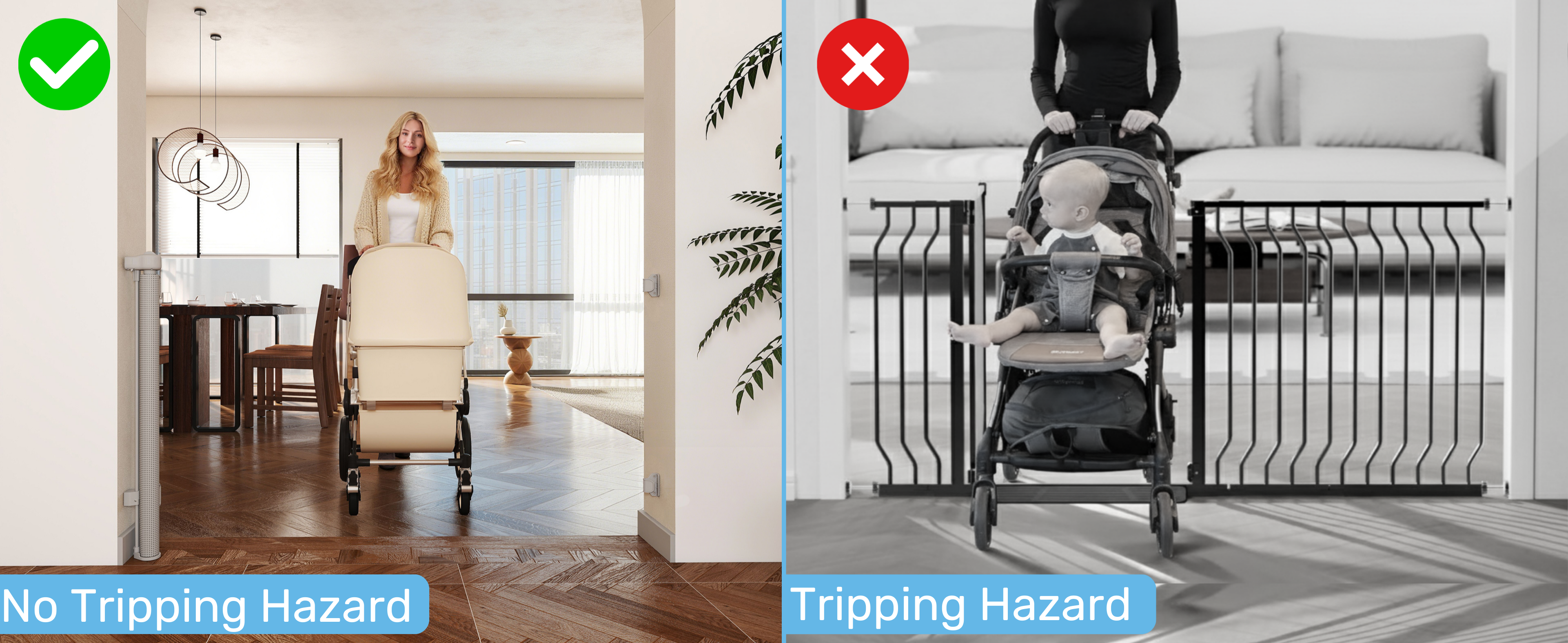 Baby Proof Me | Mesh Retractable Baby Safety Gate