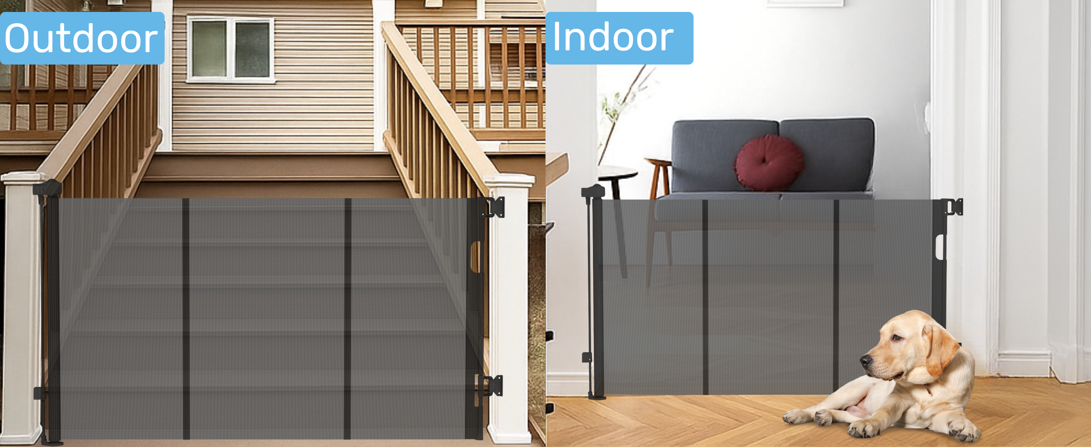 Baby Proof Me | Mesh Retractable Baby Safety Gate