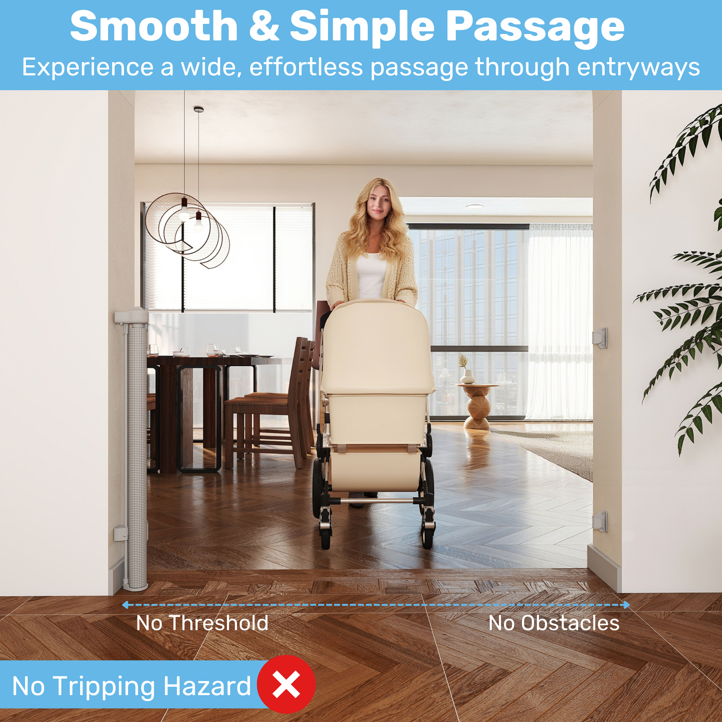 Baby Proof Me | Mesh Retractable Baby Safety Gate