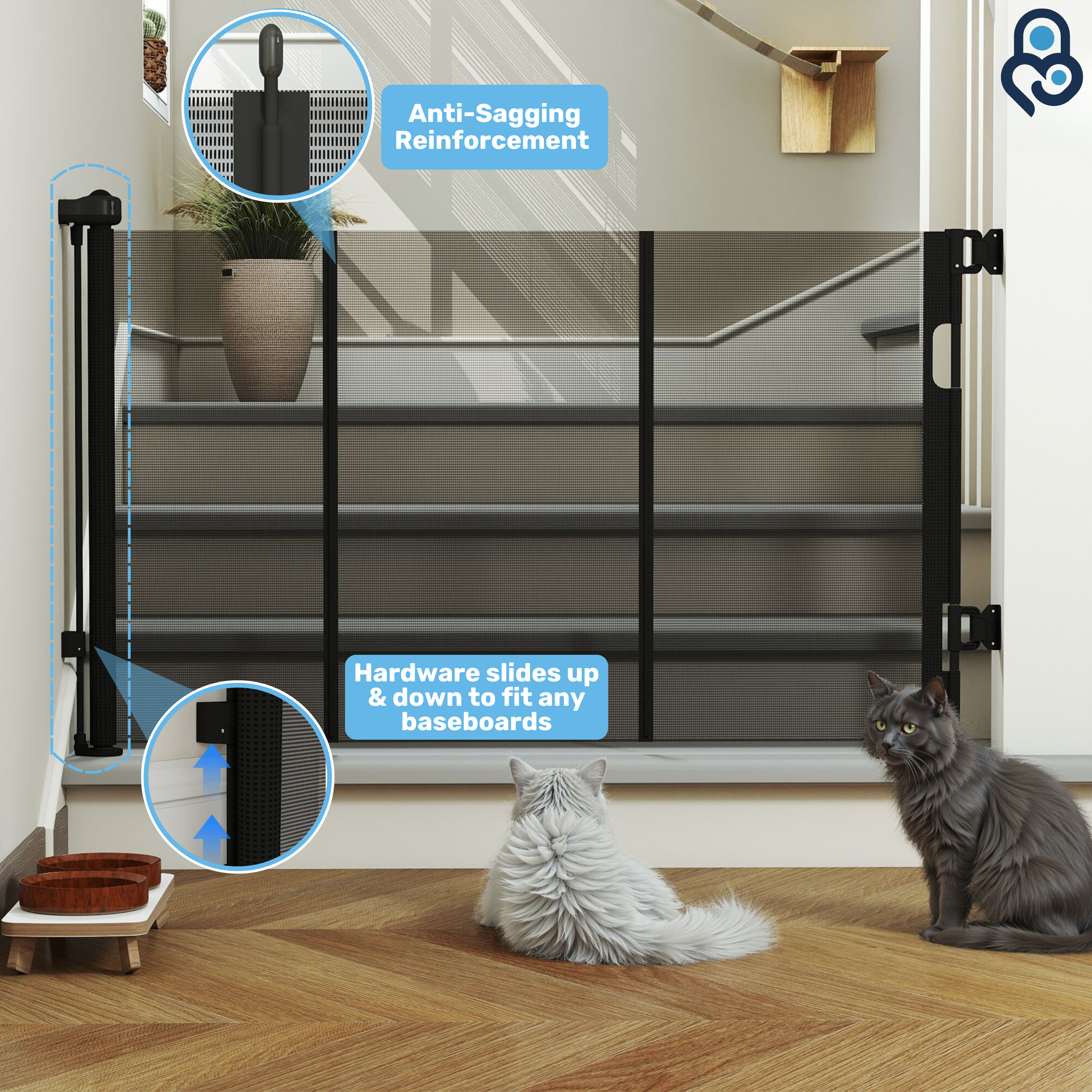 Baby Proof Me | Mesh Retractable Baby Safety Gate