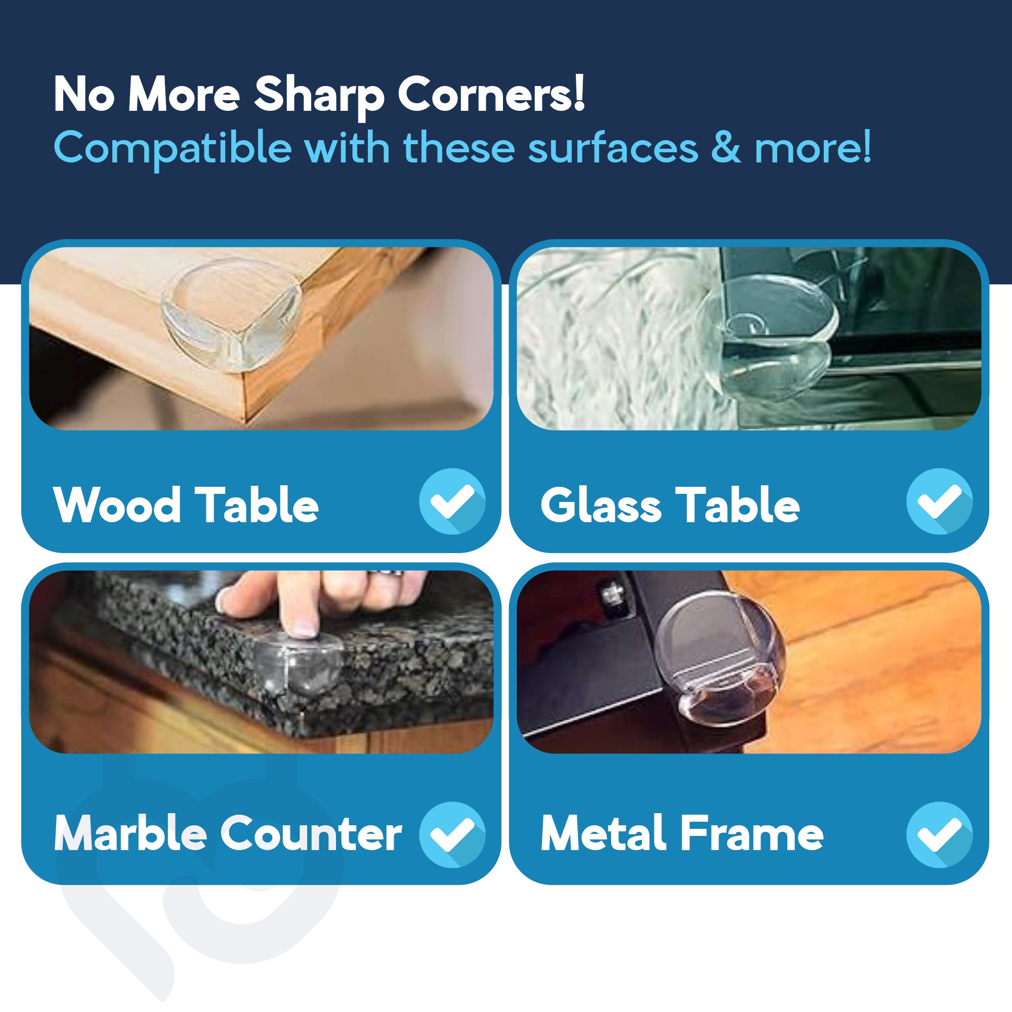 Baby Proof Me | Clear Table & Counter Corner Protectors