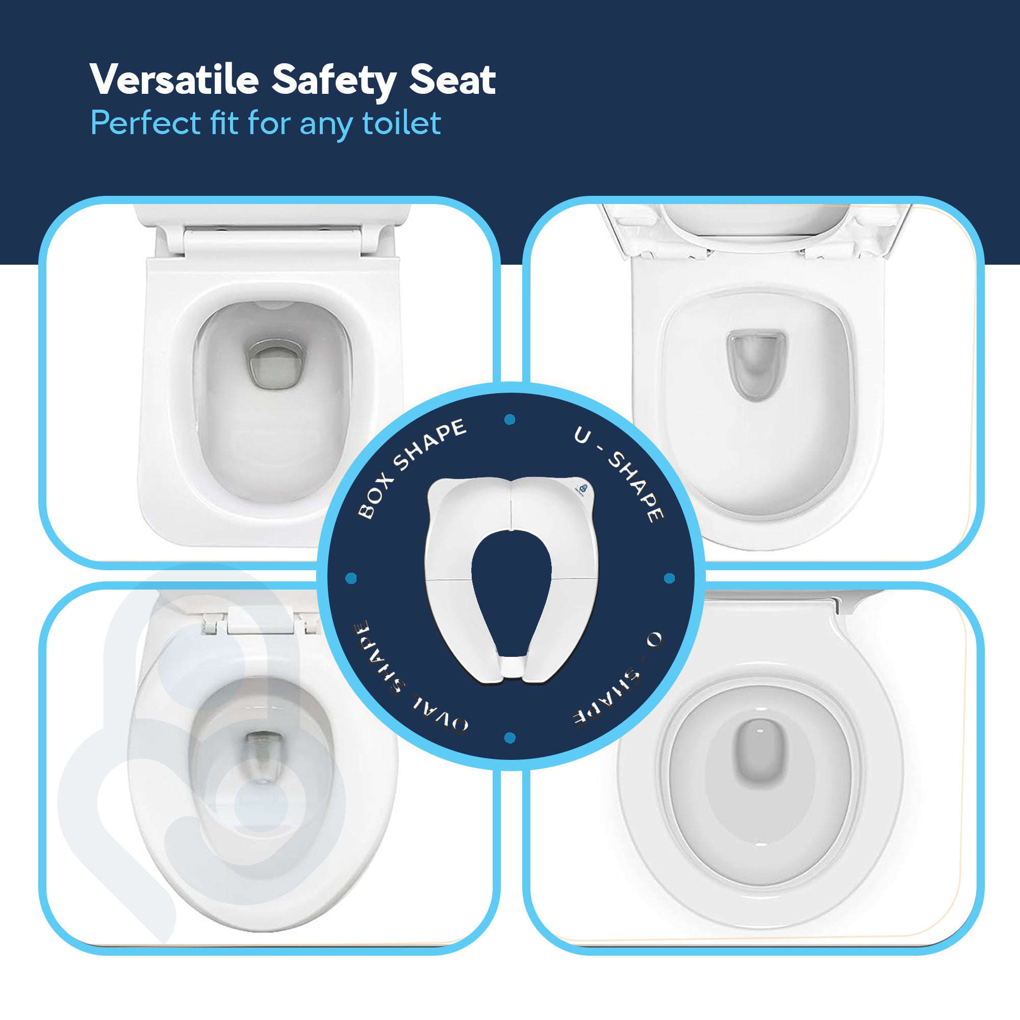 Baby Proof Me Essentials | Foldable & Portable Toilet Seat Trainer – Travel Bag Included