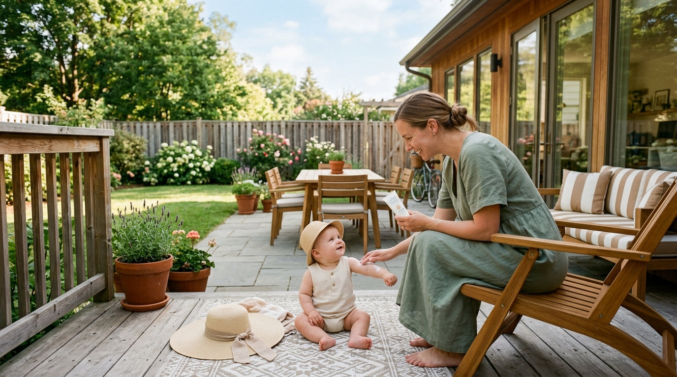 Bug Bites Sunscreen and Outdoor Hazard Safety for Babies