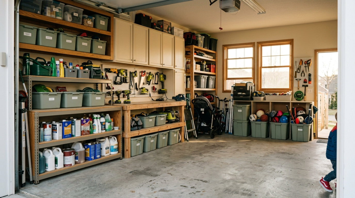 How to Baby Proof Your Garage: Chemical Storage Tool Safety and Door Locks