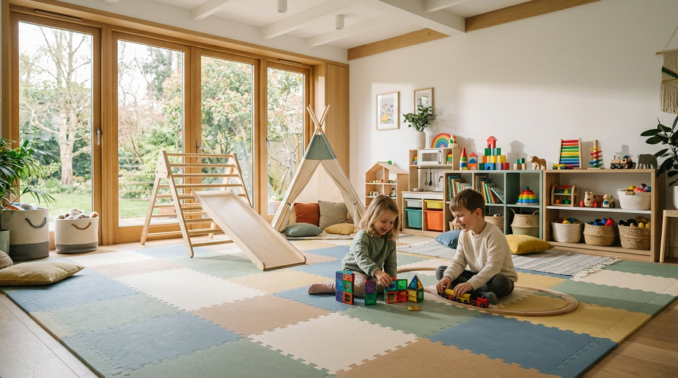 Playroom Floor Safety: Foam Tiles Rugs and Impact-Absorbing Surfaces