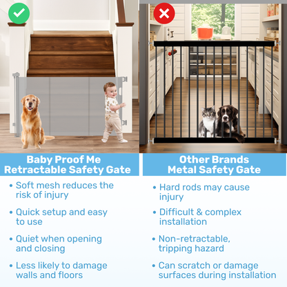 Baby Proof Me | Mesh Retractable Baby Safety Gate
