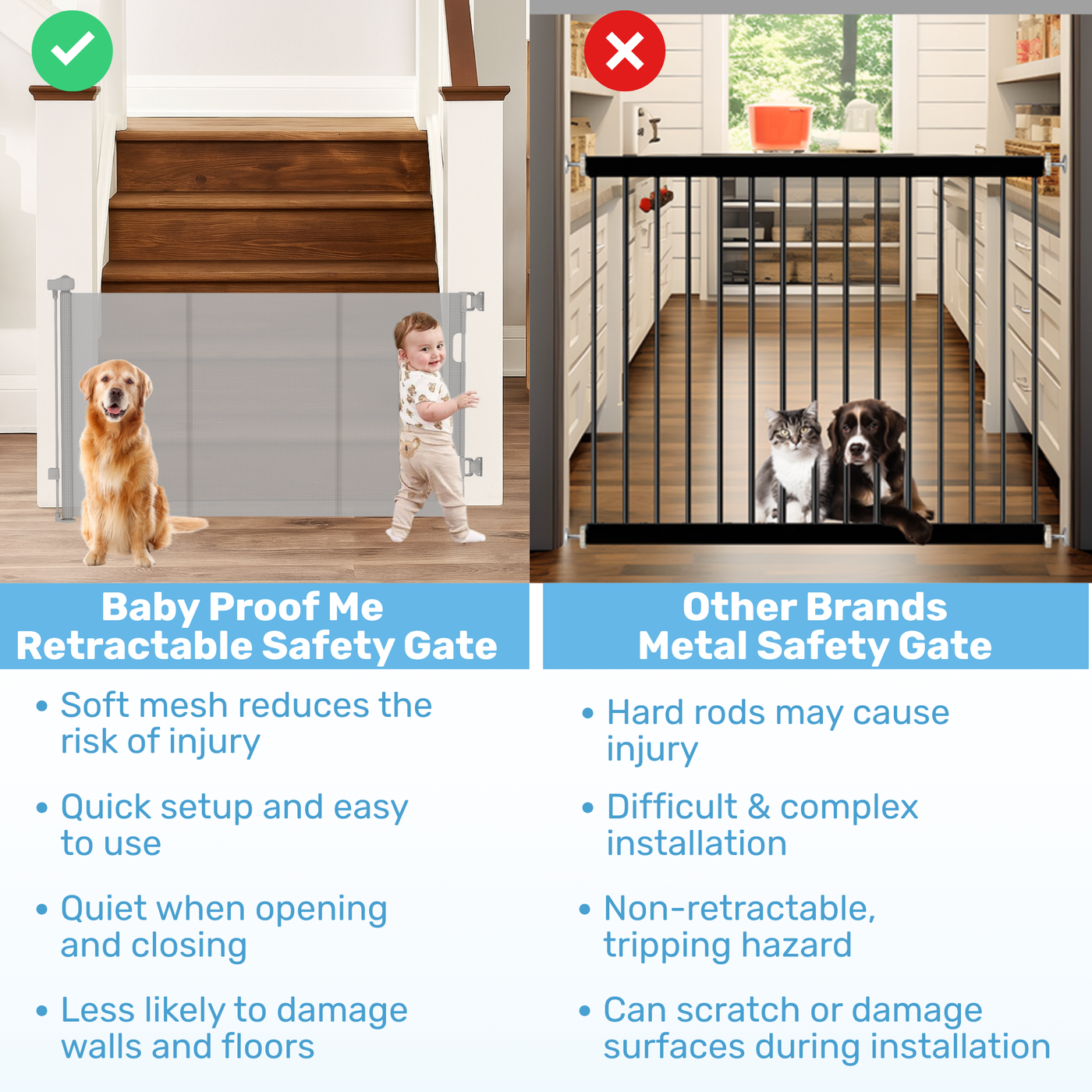 Retractable Baby Safety Gate