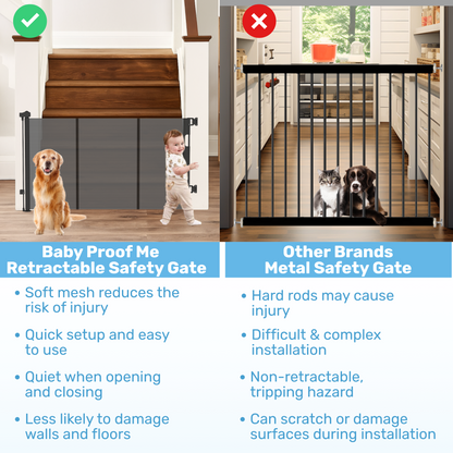 Baby Proof Me | Mesh Retractable Baby Safety Gate