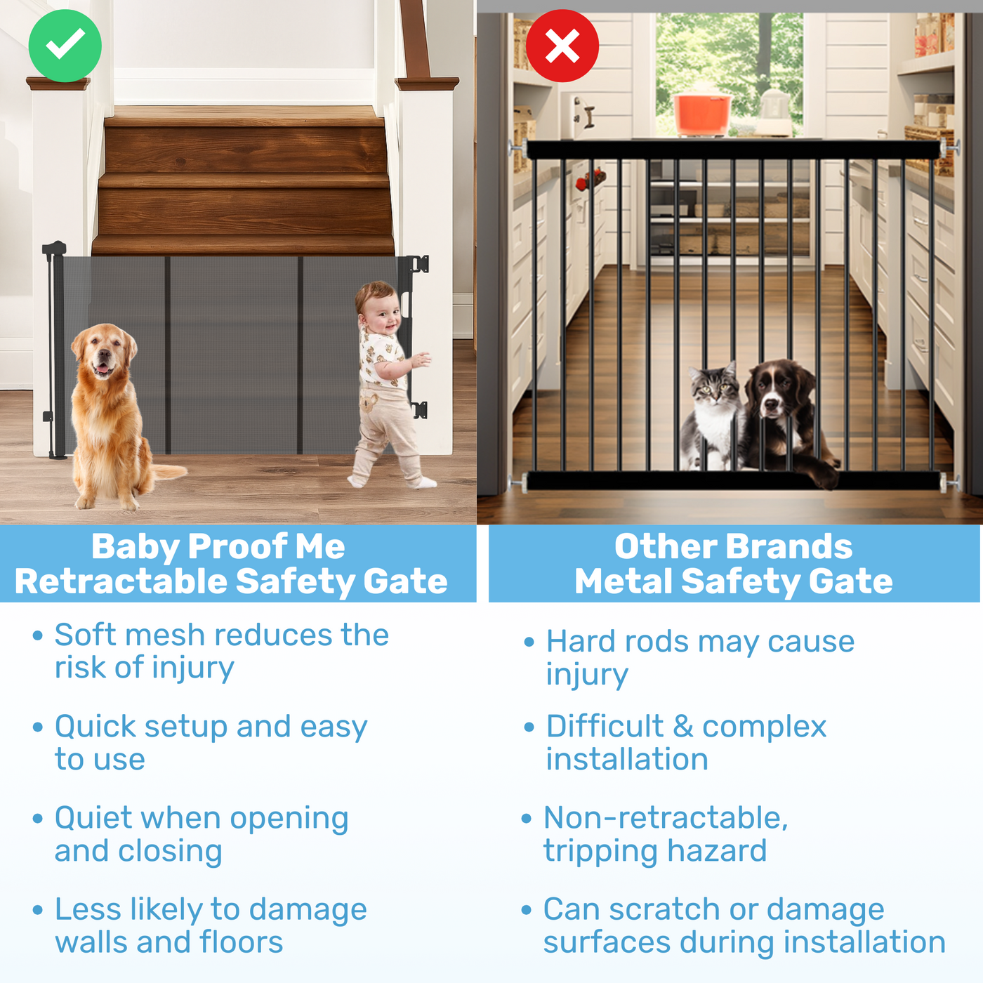 Retractable Baby Safety Gate