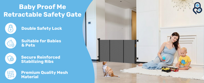 Baby Proof Me | Mesh Retractable Baby Safety Gate
