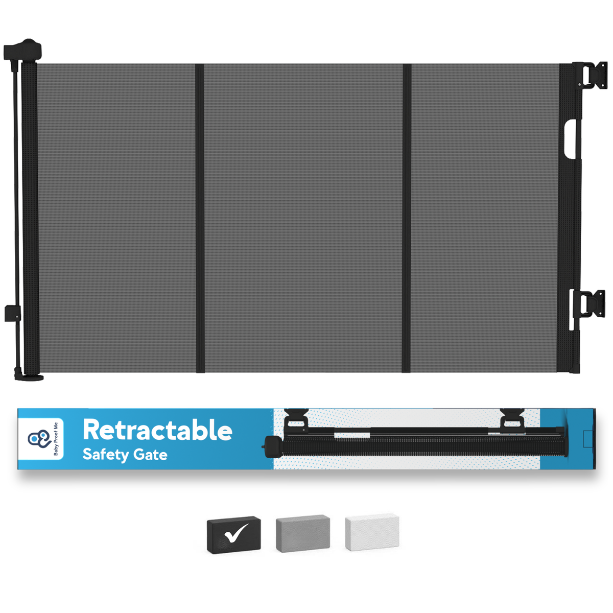 summer infant retractable safety gate Retractable Mesh Baby Gate — Flexible Fit