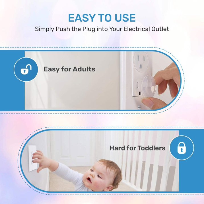 Baby Proof Me - 6 Safety Strap Locks 12 Corner Protectors & 24 Outlet Covers