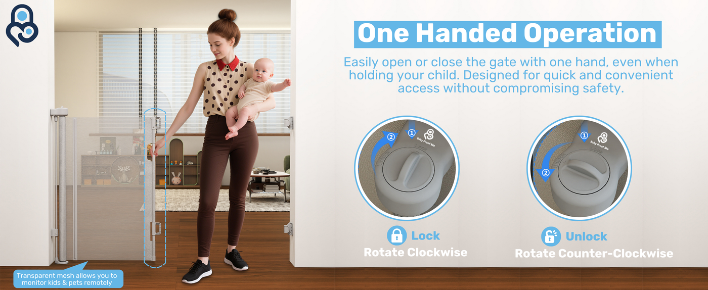 Retractable Baby Safety Gate