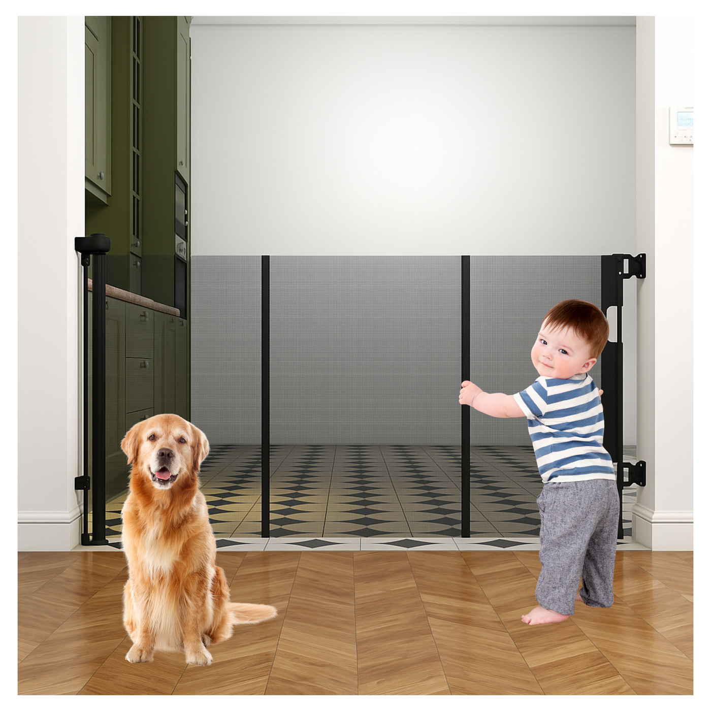 Retractable Baby Safety Gate