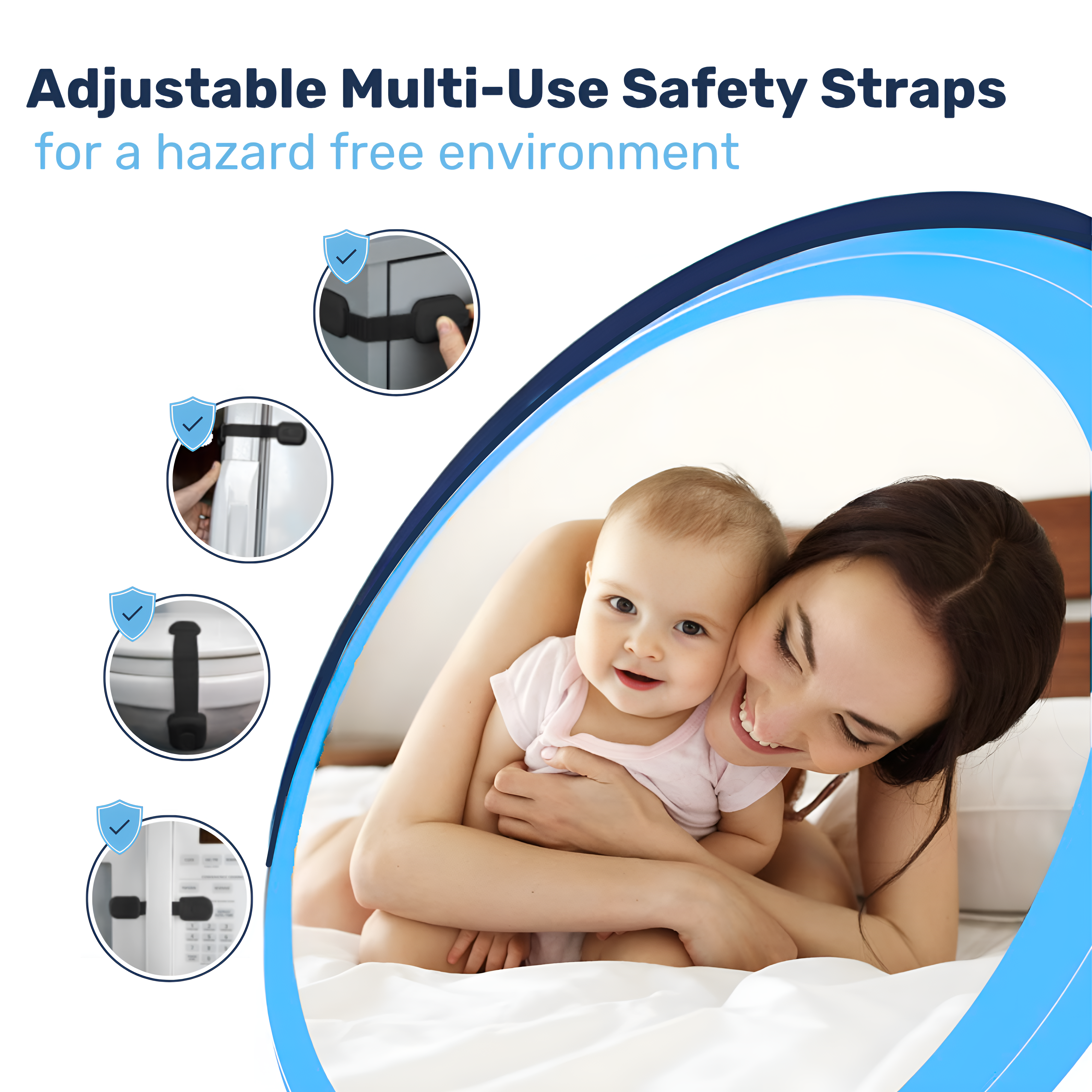 Baby Proof Me | Adjustable Black Safety Strap Lock
