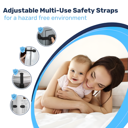 Baby Proof Me | Adjustable Black Safety Strap Lock