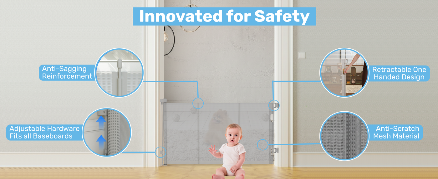 Retractable Baby Safety Gate