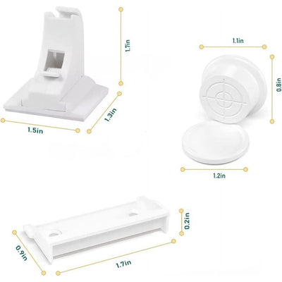 Baby Proof Me - Bundle with 12 Corner Protectors, 6 Safety Strap Locks & 12 Magnetic Cabinet Locks