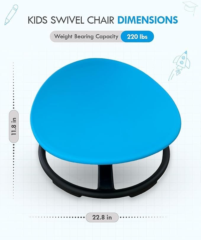 Giggle & Play | Kid’s Sensory Spinning Chair For Fun Learning & Motor Development