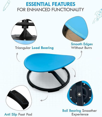 Giggle & Play | Kid’s Sensory Spinning Chair For Fun Learning & Motor Development