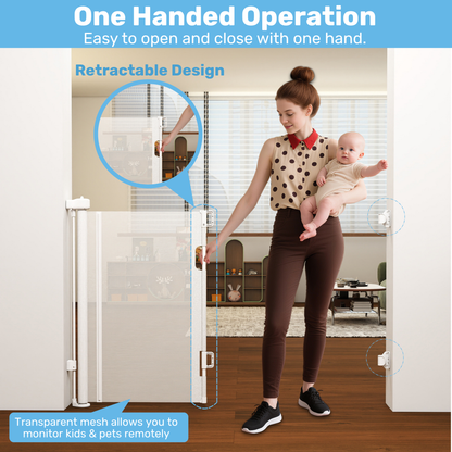 Baby Proof Me | Mesh Retractable Baby Safety Gate
