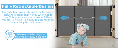 Retractable Baby Safety Gate