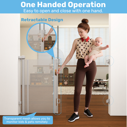 Baby Proof Me | Mesh Retractable Baby Safety Gate