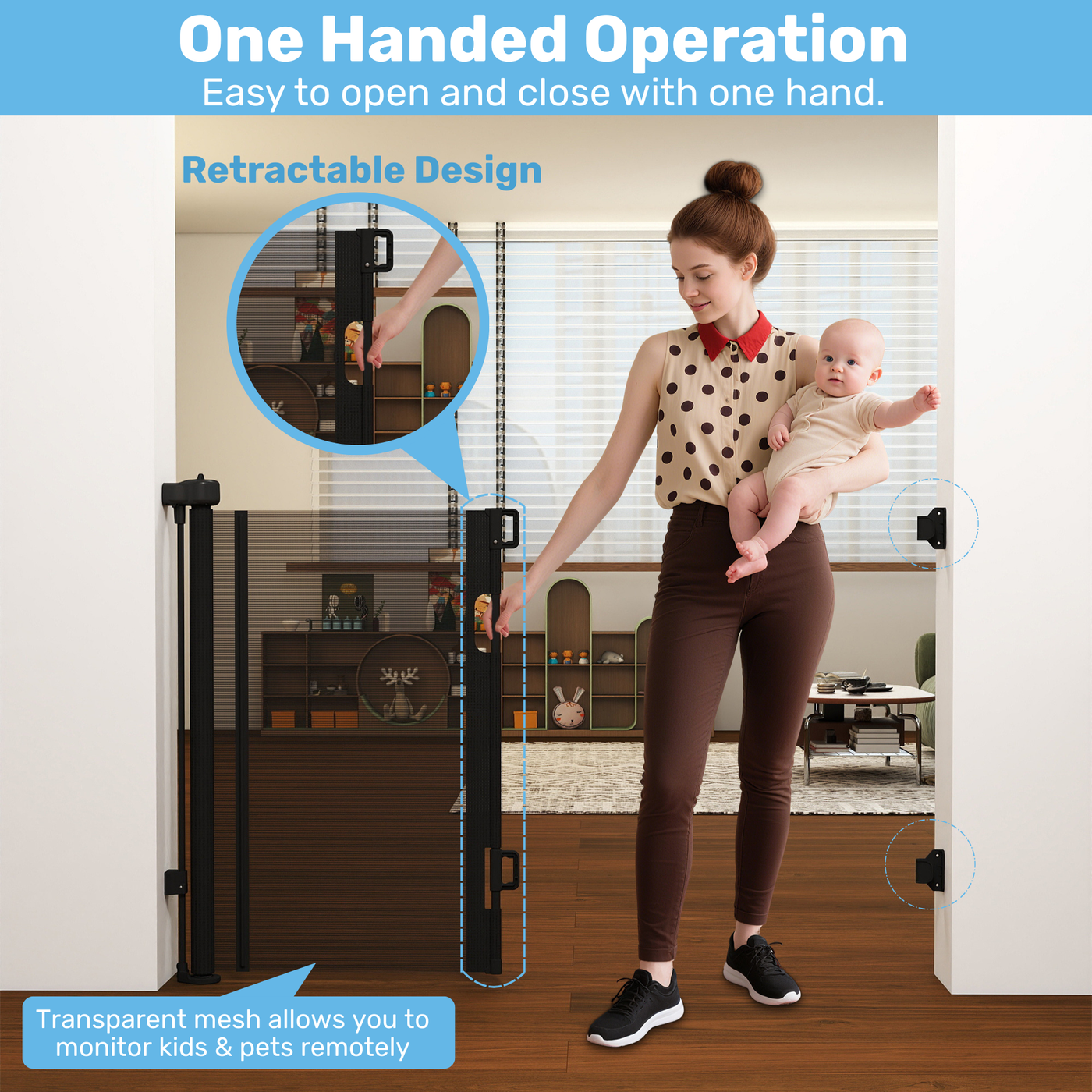 Retractable Baby Safety Gate