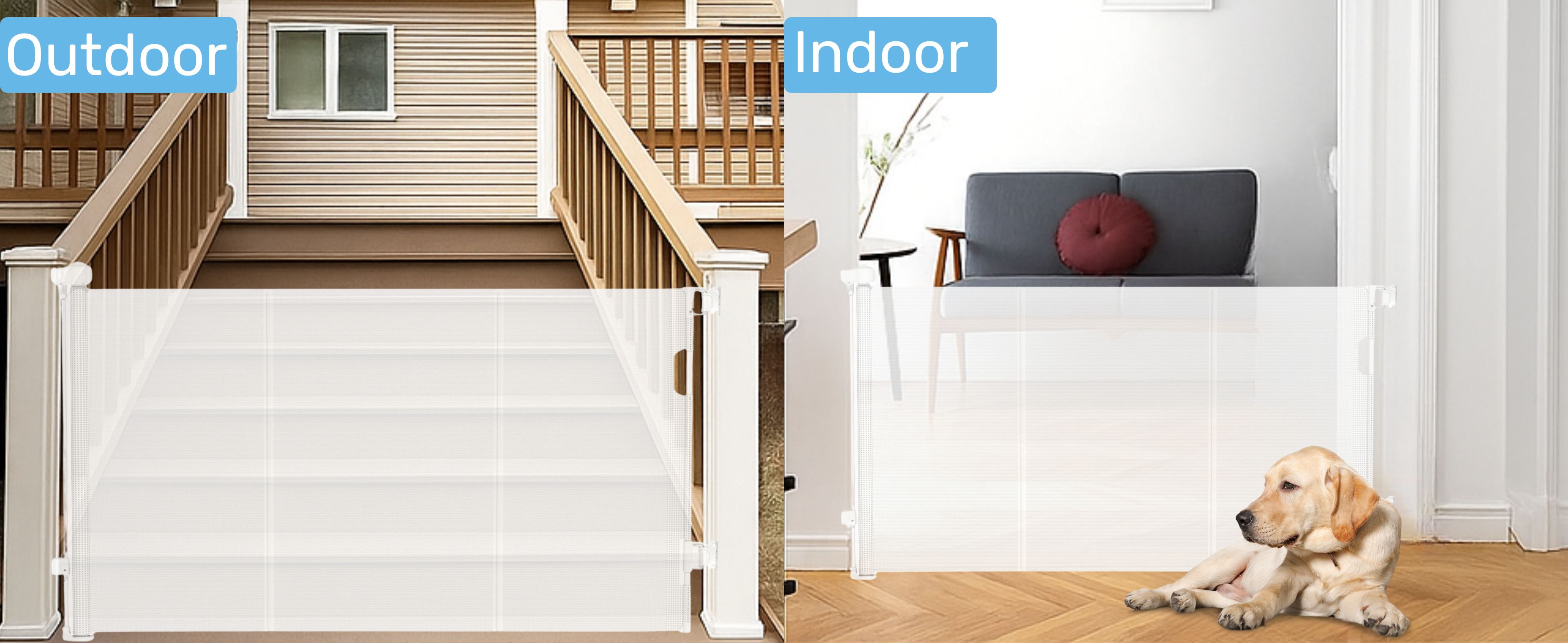 Baby Proof Me | Mesh Retractable Baby Safety Gate