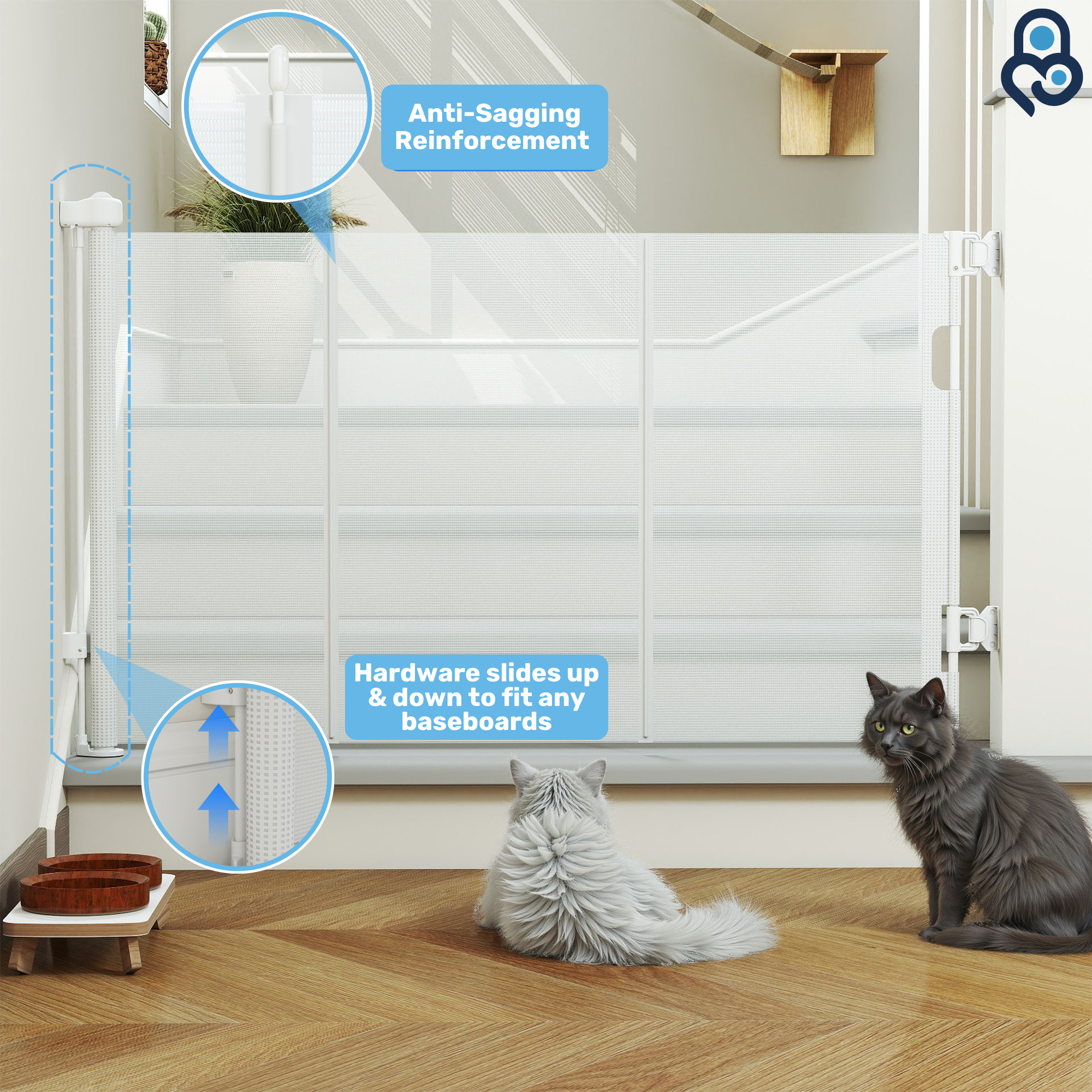 Baby Proof Me | Mesh Retractable Baby Safety Gate