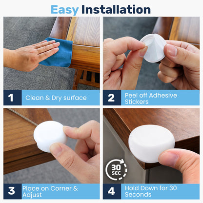 Baby Proof Me | Large TPE Safety Corner Protectors (12 Pack)