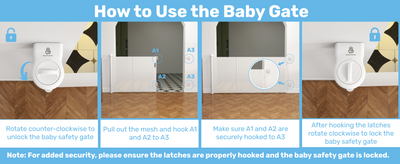 Retractable Baby Safety Gate