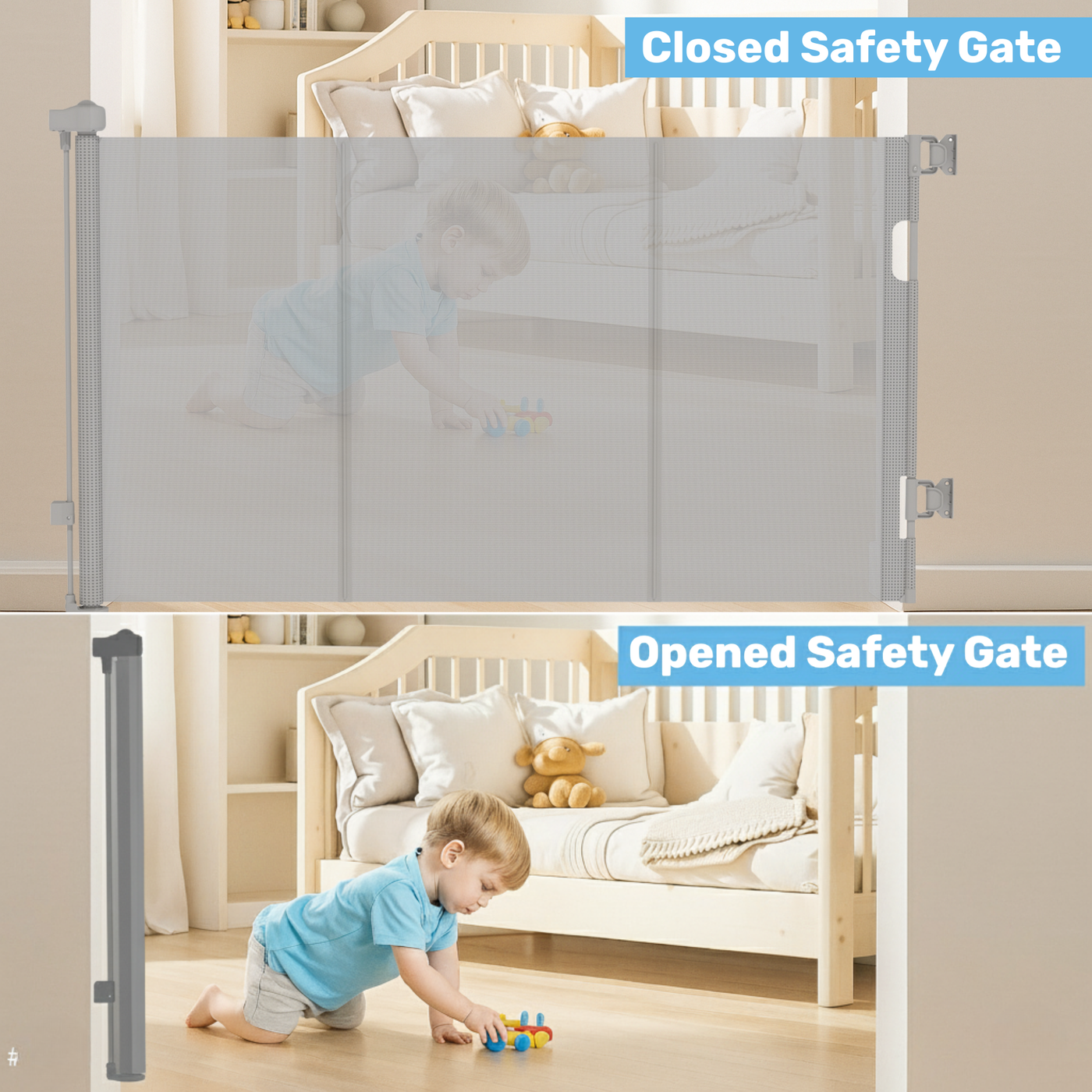 Retractable Baby Safety Gate