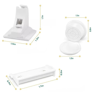 Baby Proof Me - Bundle with 12 Magnetic Cabinet Locks 6 Safety Strap Locks & 24 Outlet Plug Covers