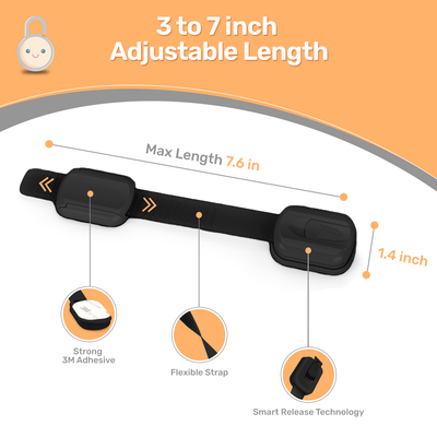 Baby Proof Me | Adjustable Safety Strap - Black