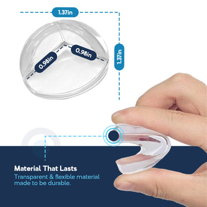 Baby Proof Me | "Full House" Safety Kit – 24 Outlet Plug Covers, 12 Corner Protectors, & 12 Magnetic Cabinet Locks for Child Safety