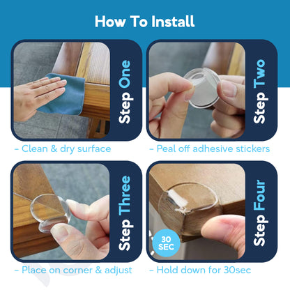 Baby Proof Me | "Full House" Safety Kit – 24 Outlet Plug Covers, 12 Corner Protectors, & 12 Magnetic Cabinet Locks for Child Safety