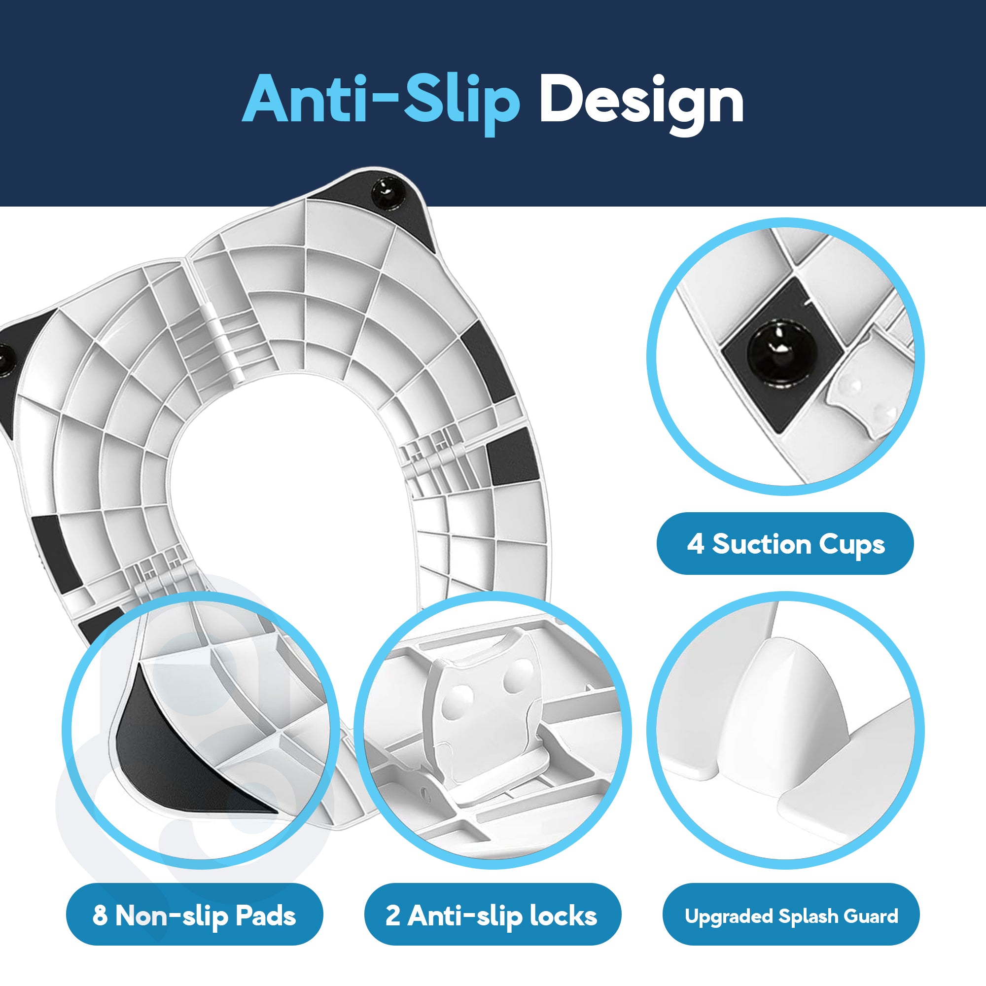 Baby Proof Me Essentials | Foldable & Portable Toilet Seat Trainer – Travel Bag Included